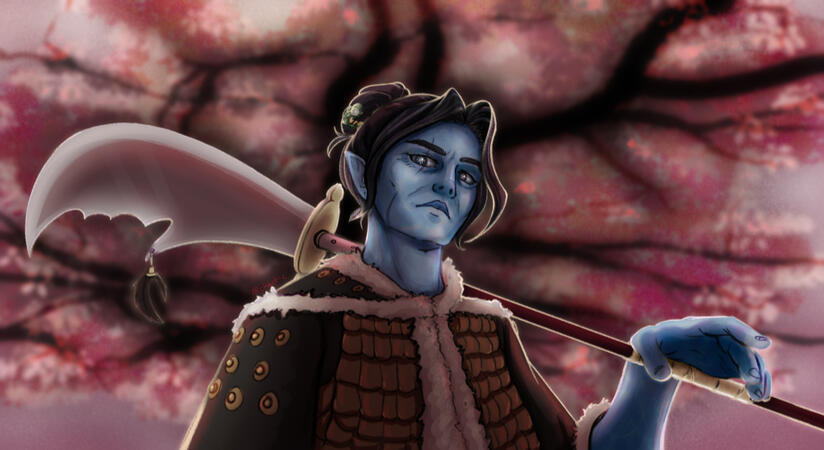 bust full render + complexity + simple background ($100)