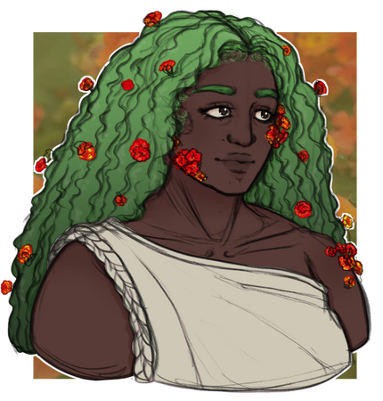 Bust colored sketch ($30)