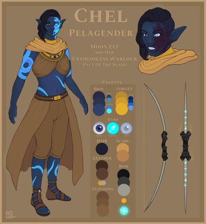 flat color ($150, full body + complexity + head shot + weapon)