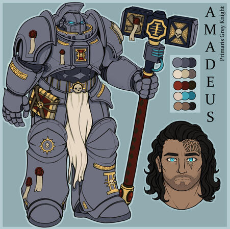 flat color ($275, armor complexity + full body + head shot + weapon)